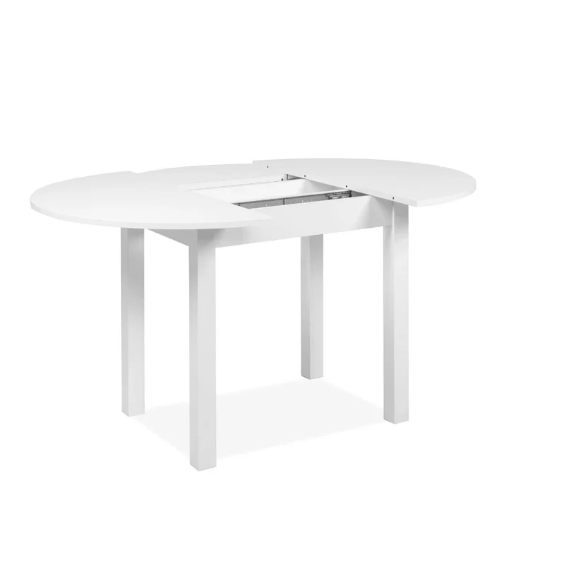Tavolo rotondo allungabile colore bianco 100x76H cm - Circe