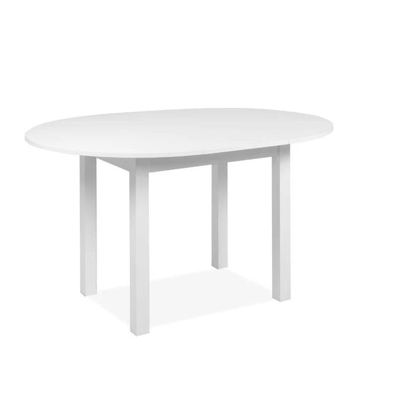 Tavolo rotondo allungabile colore bianco 100x76H cm - Circe