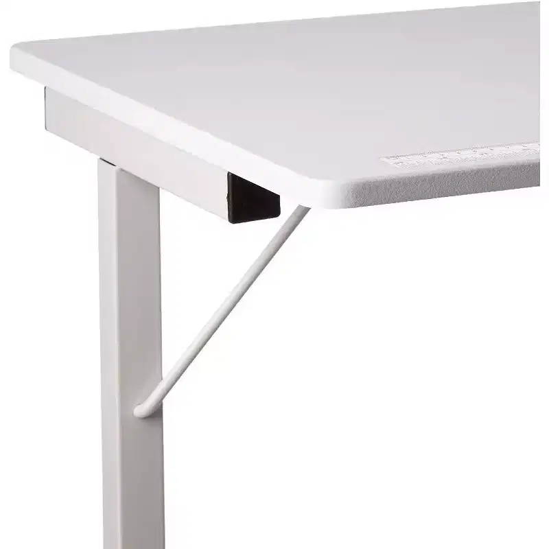 SewingRite SewStation 101 Table de couture pliante portable avec pieds en acier, blanc – Parfaite pour la maison, le bureau et les entreprises
