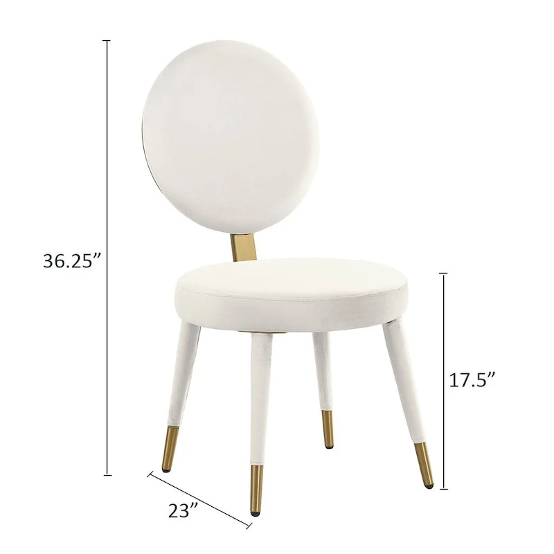 Ensemble de table et de chaises de salle à manger rondes Morden Fort Modern Luxury 5 pièces