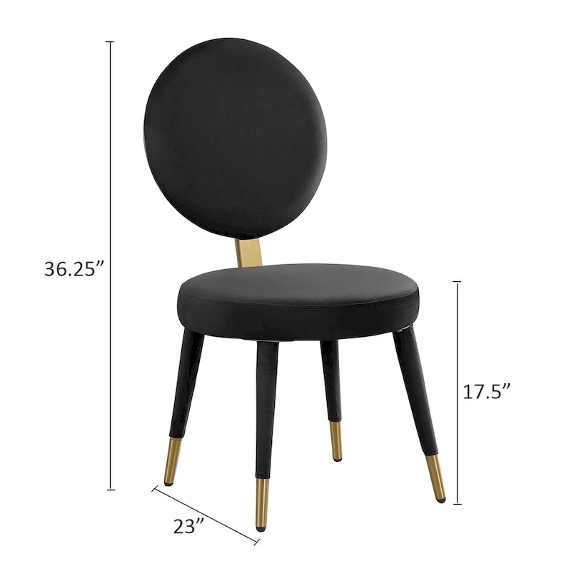 Ensemble de table et de chaises de salle à manger rondes Morden Fort Modern Luxury 5 pièces