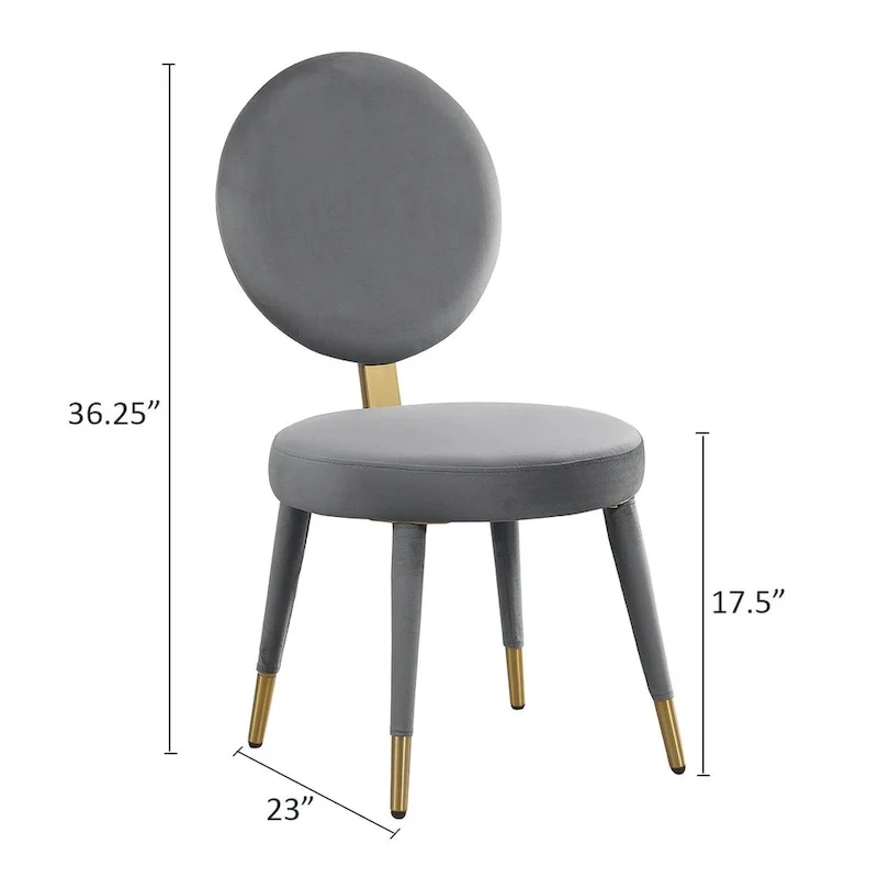 Ensemble de table et de chaises de salle à manger rondes Morden Fort Modern Luxury 5 pièces