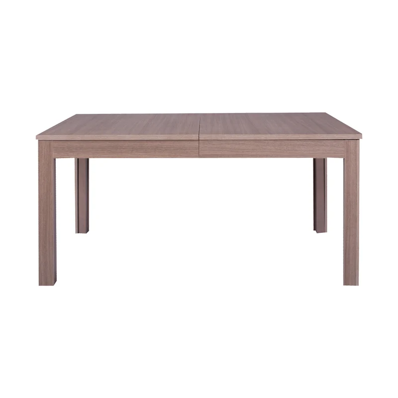 Tavolo allungabile 160x90 colore grigio larice con gambe centrali in legno massiccio Lipsia
