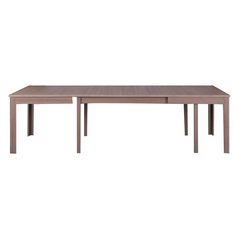 Tavolo allungabile 160x90 colore grigio larice con gambe centrali in legno massiccio Lipsia