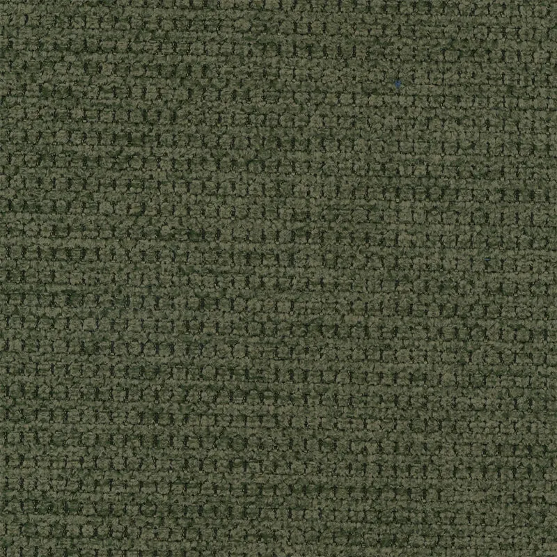 Divano letto angolare con penisola destra e pouf contenitore verde oliva Fiona