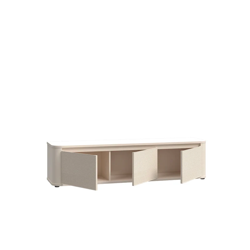 Parete Attrezzata con porta Tv e libreria rovere e cashmere Core Piccolo