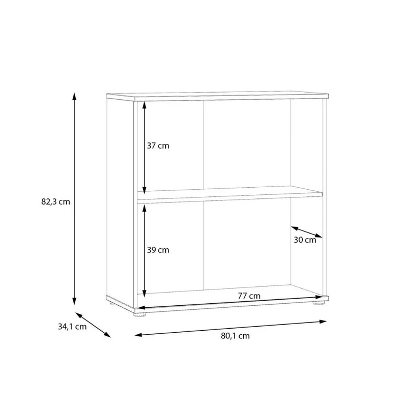 Mobile multiuso 2 ante 80 cm colore grigio chiaro Segno