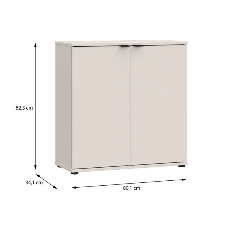 Mobile multiuso 2 ante 80 cm colore cashmere Segno