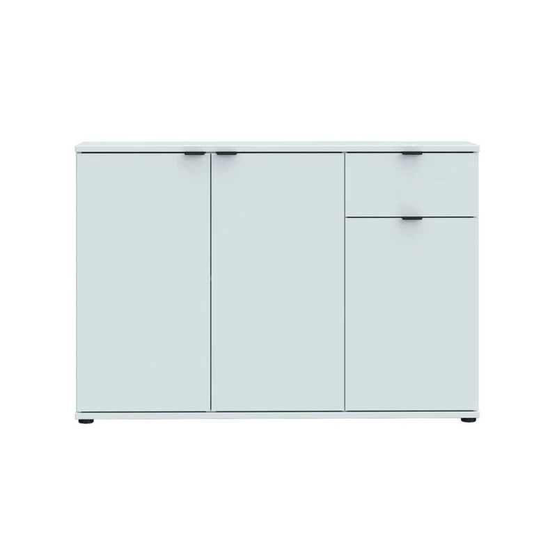 Mobile multiuso 3 ante e 1 cassetto 120 cm colore grigio chiaro Segno