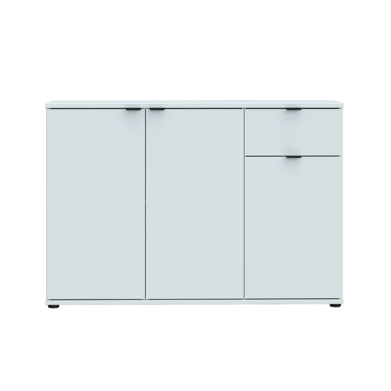 Mobile multiuso 3 ante e 1 cassetto 120 cm colore grigio chiaro Segno