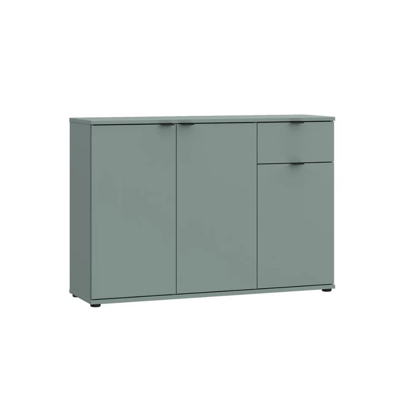 Mobile multiuso 3 ante e 1 cassetto 120 cm colore verde salvia Segno