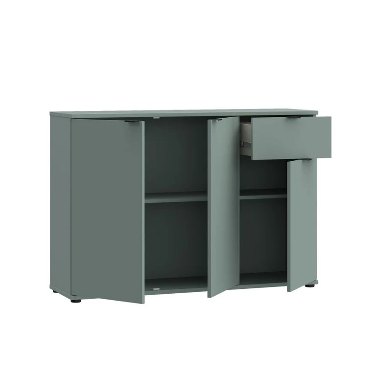 Mobile multiuso 3 ante e 1 cassetto 120 cm colore verde salvia Segno