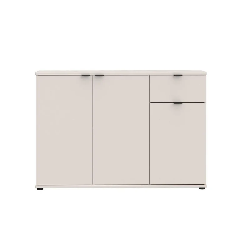 Mobile multiuso 3 ante e 1 cassetto 120 cm colore cashmere Segno