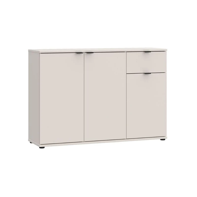 Mobile multiuso 3 ante e 1 cassetto 120 cm colore cashmere Segno