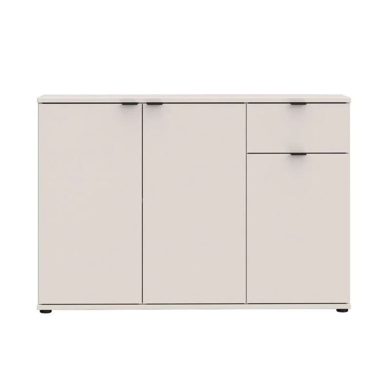 Mobile multiuso 3 ante e 1 cassetto 120 cm colore cashmere Segno