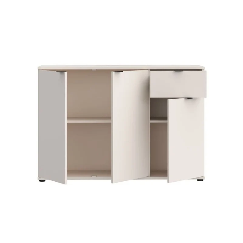 Mobile multiuso 3 ante e 1 cassetto 120 cm colore cashmere Segno