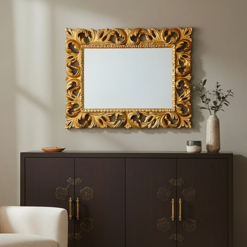 Specchiera 101x82h colore oro Madrid