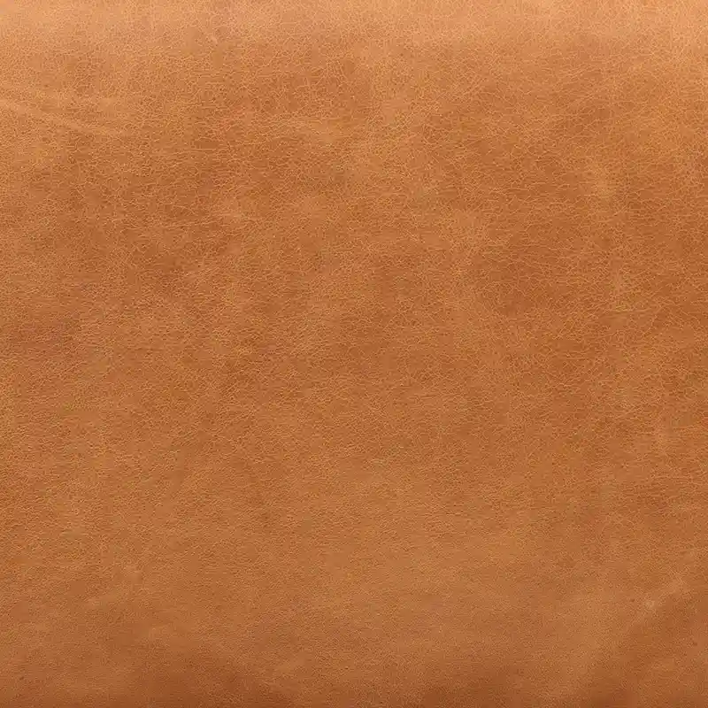 Ottoman Poly & Bark Jarmo avec table en noyer réglable – Cuir pleine fleur véritable italien