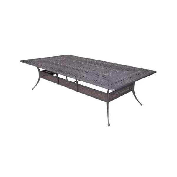 Ensemble de salle à manger Manasquan 13 pièces en aluminium couleur canon de fusil par Havenside Home