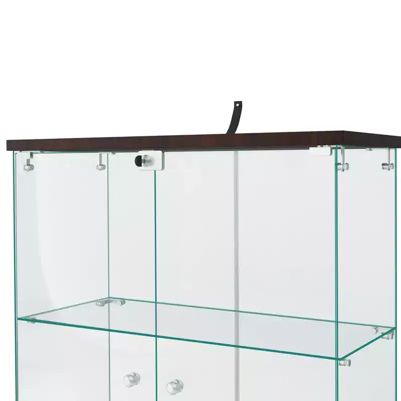 Vitrine en verre 64,5 X 32 avec serrure