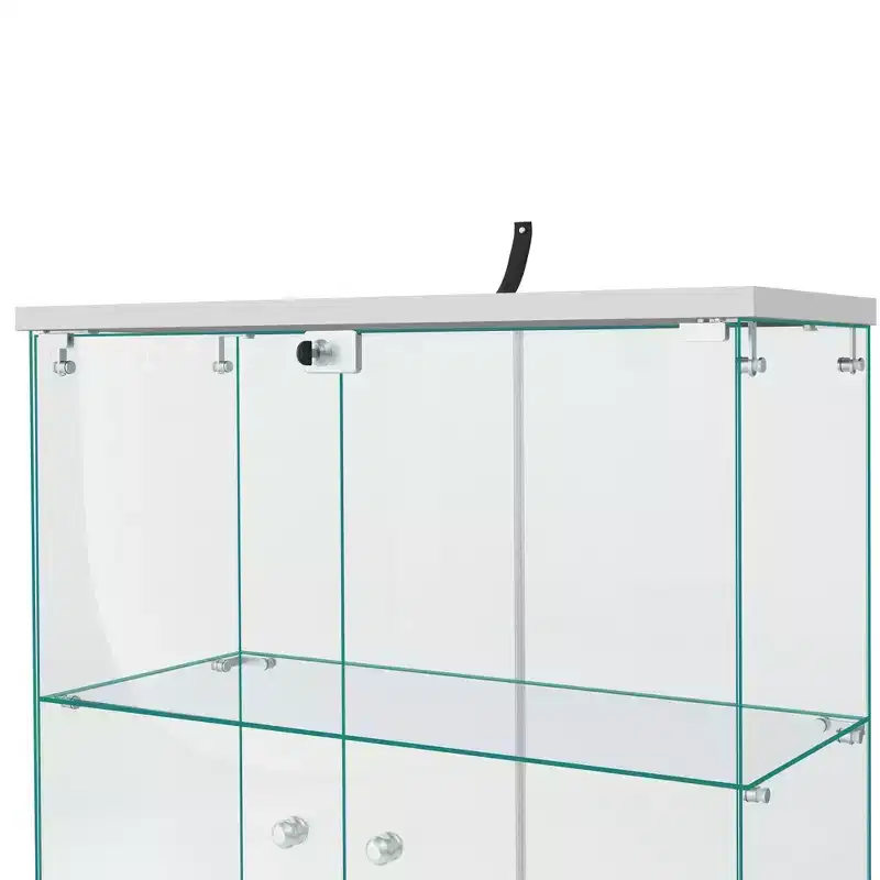 Vitrine en verre 64,5 X 32 avec serrure