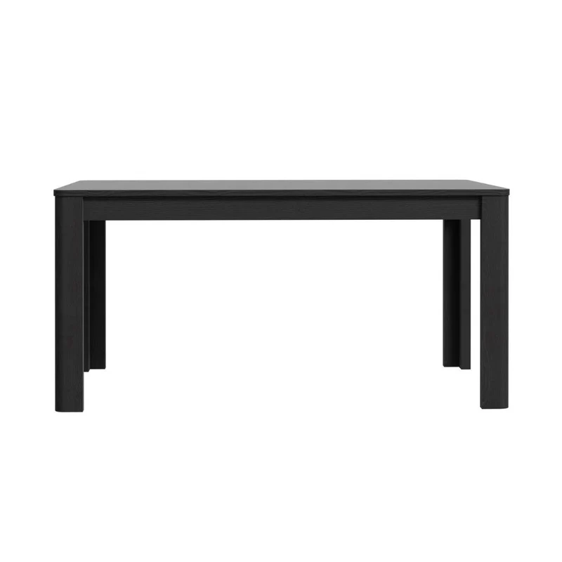 Tavolo rettangolare allungabile 160/206 cm con allunga centrale colore nero Mono