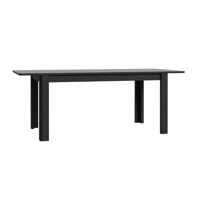Tavolo rettangolare allungabile 160/206 cm con allunga centrale colore nero Mono