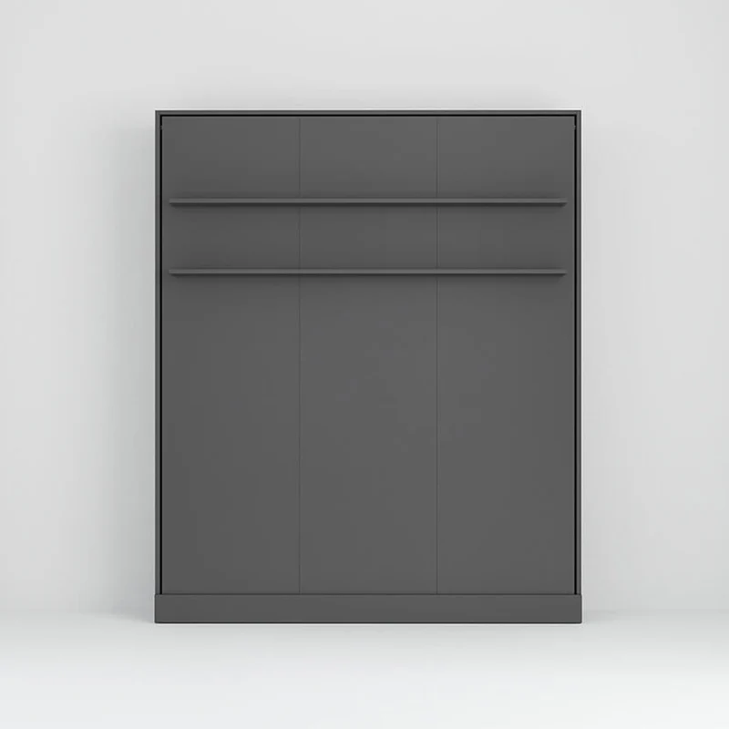 Letto matrimoniale a scomparsa salvaspazio colore antracite 164x38x221H Primer
