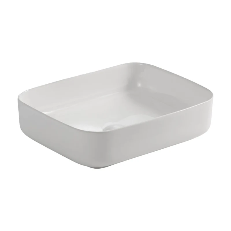 Mobile bagno sospeso con lavabo da appoggio rovere Cambrian 120x45x12H Ely