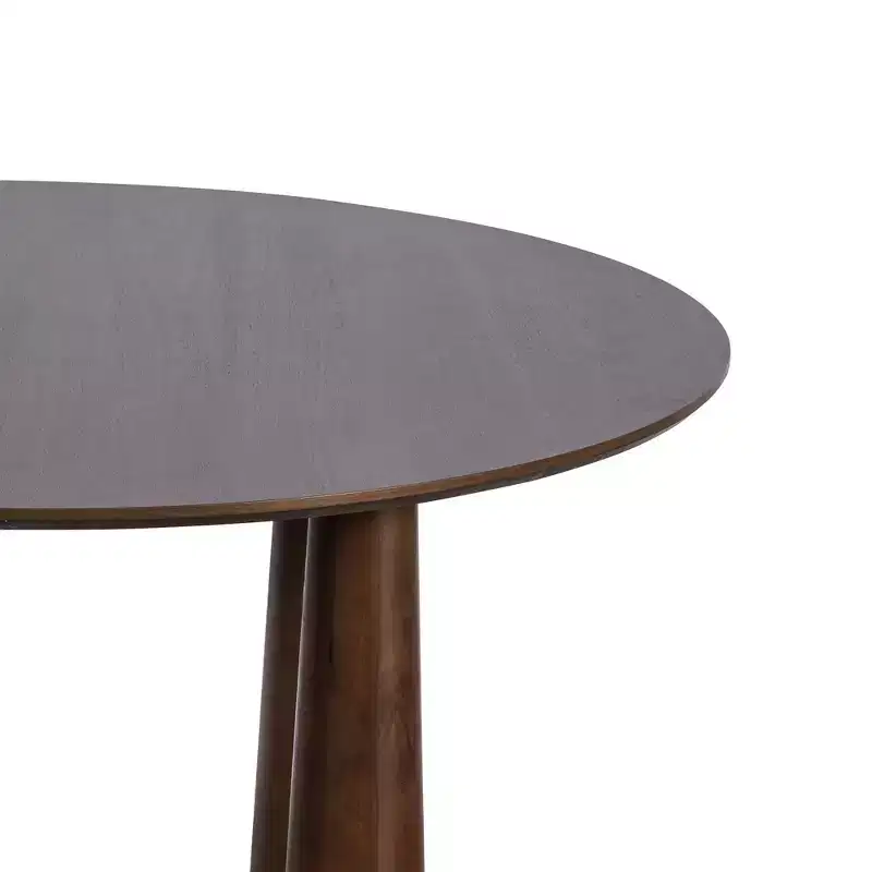 Dovelina 67 Table à manger ovale en bois à 4 pieds Table de cuisine moderne pour 6 personnes