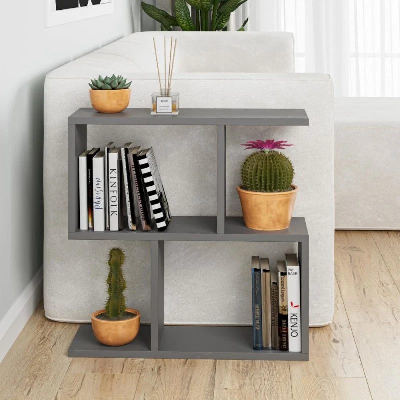 Tavolino da salotto 60x19,5x60H colore antracite Homemania