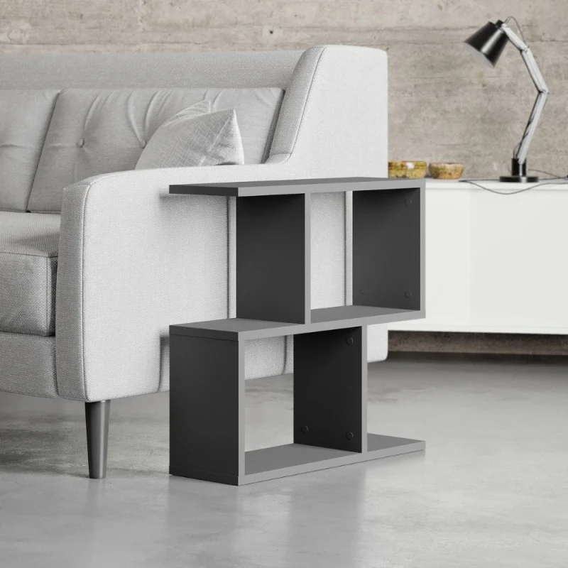 Tavolino da salotto 60x19,5x60H colore antracite Homemania