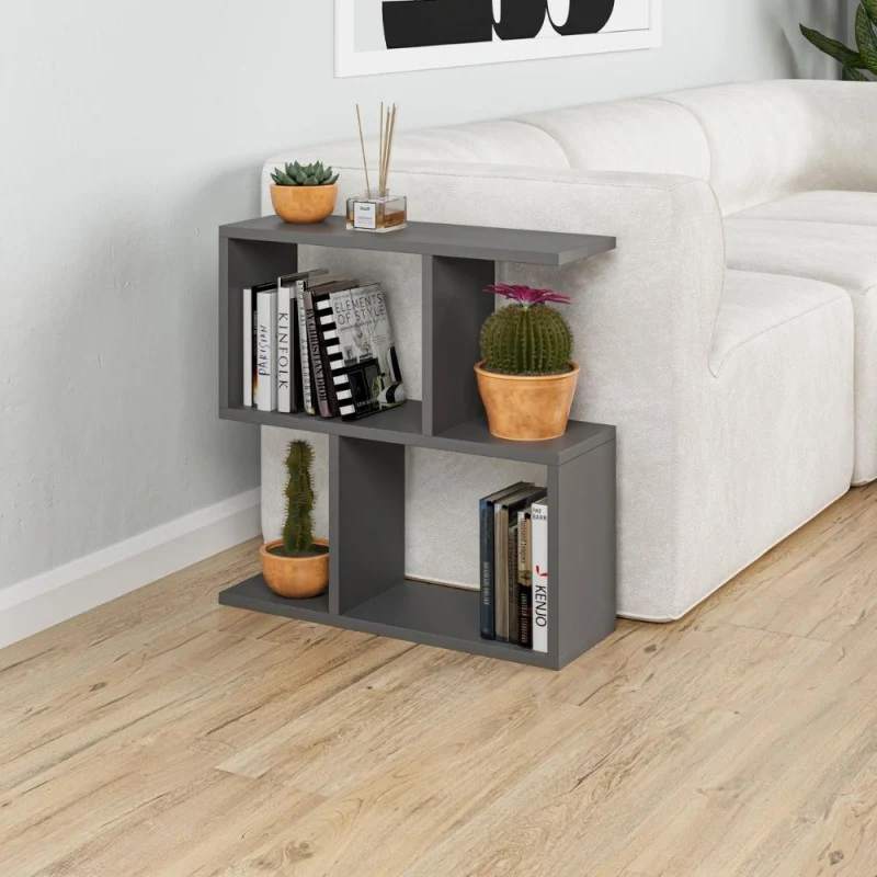 Tavolino da salotto 60x19,5x60H colore antracite Homemania