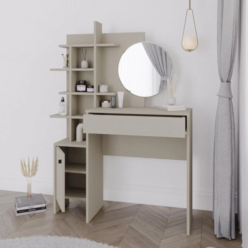 Toeletta trucco con vani a giorno colore cashmere Mup