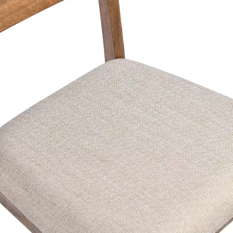 Lot de 4 chaises de salle à manger en bois à dossier à lattes