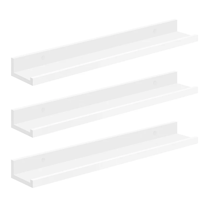Étagère murale suspendue lot de 3 décoration salon longueur 80 cm tablette flottante pour cadres photo salon bureau salle de bainétagères murales 12_0005776