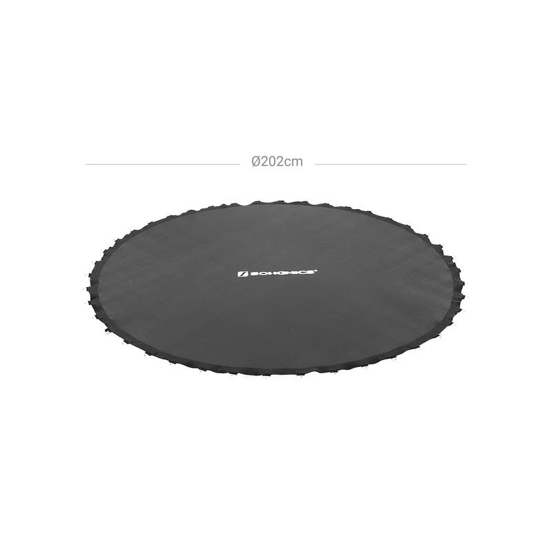 Tapis de saut pour trampoline pièce de rechange convient pour un trampoline de diamètre de 244 cm 42 anneaux noir stb8bk 12_0001977