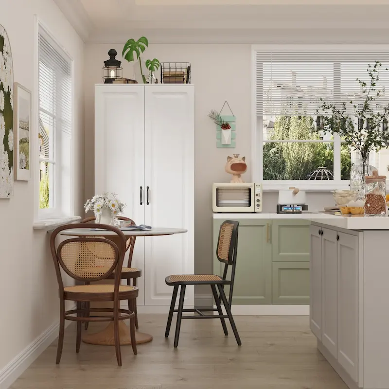 Organisateur de cuisine polyvalent : Meuble compact de 80 cm avec rangement intelligent