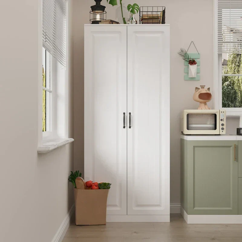 Organisateur de cuisine polyvalent : Meuble compact de 80 cm avec rangement intelligent