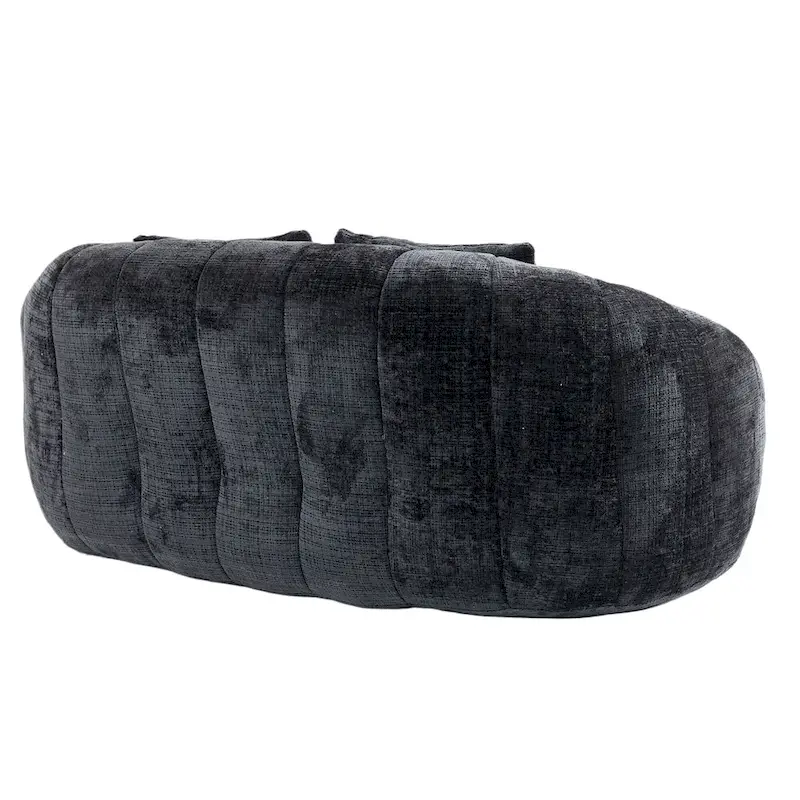 GDFStudio - Canapé paresseux 2 places en chenille Laurel avec mousse haute densité et confort surdimensionné
