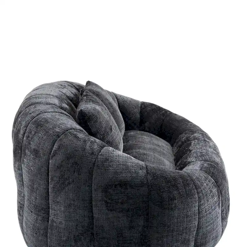 GDFStudio - Canapé paresseux 2 places en chenille Laurel avec mousse haute densité et confort surdimensionné