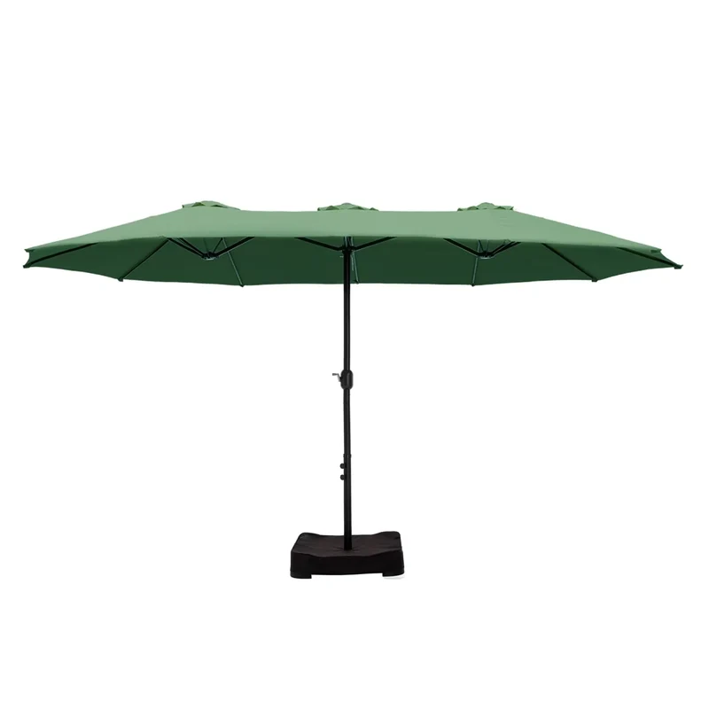 MAISON ARTS Grand Parasol Double Face de 4,5 m avec Base Incluse pour Patio