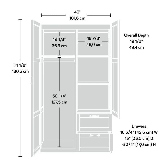 Armoire de rangement Sauder Select Collection