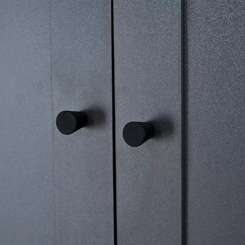 Garde-manger de cuisine autoportant 77H, armoire de rangement de style ferme avec étagères réglables, étagères de porte, tiroirs et casiers à vin - ModernLuxe