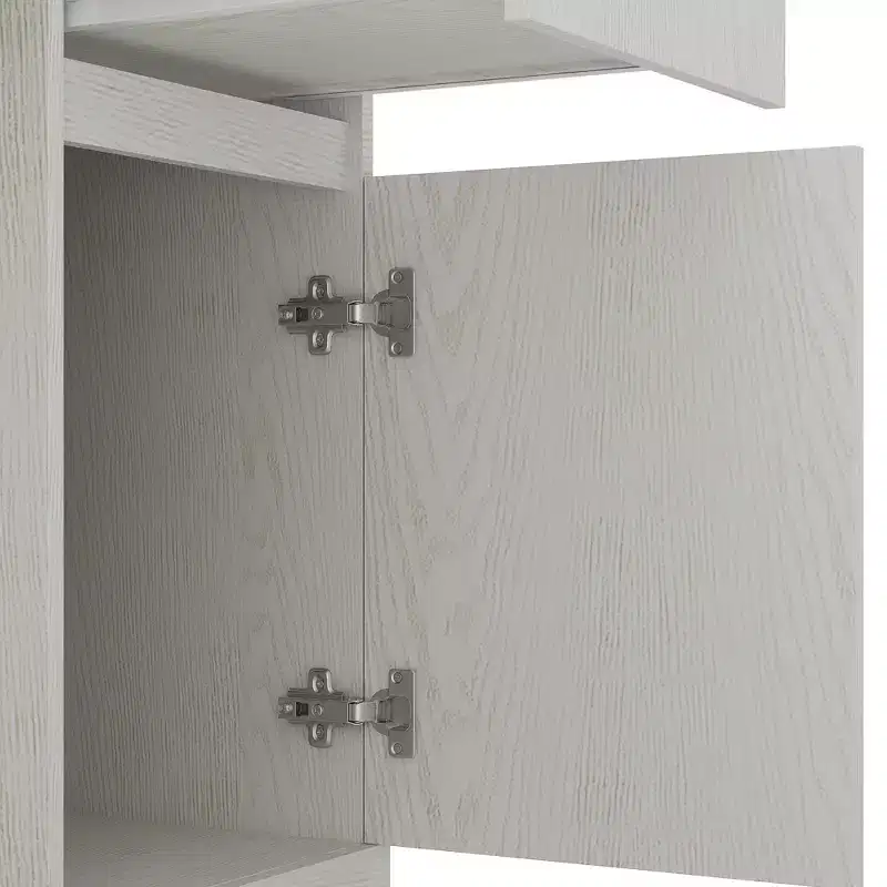 Bureau informatique moderne de 130 cm avec huche et étagère, bureau avec grand rangement, bureau d'écriture pour l'étude, salle de lecture