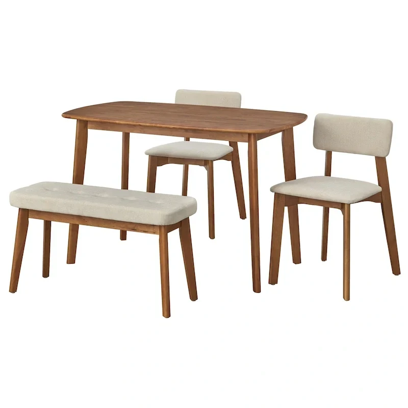 Ensemble de salle à manger 4 pièces en bois massif Nettie de Simple Living
