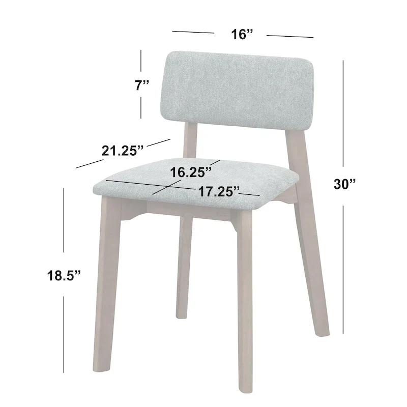 Ensemble de salle à manger 4 pièces en bois massif Nettie de Simple Living