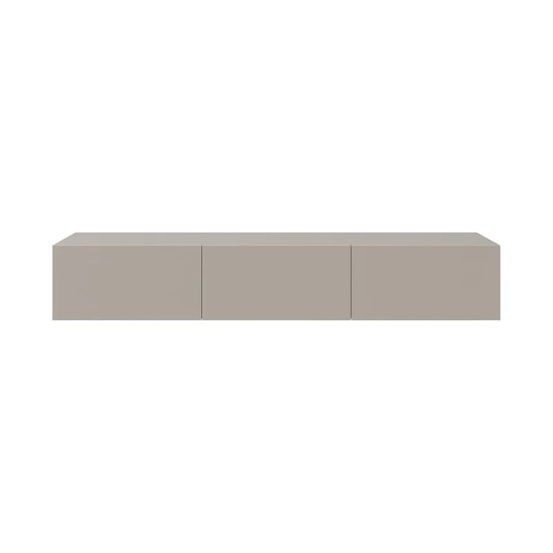 Mobile porta Tv sospeso 3 ante a ribalta colore cashmere 180x30x30H Francy
