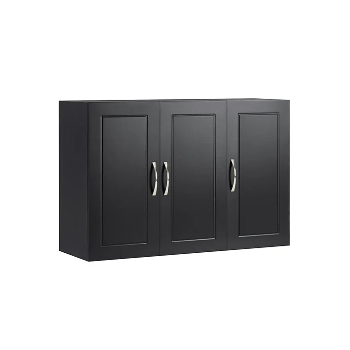 SoBuy | Hängeschrank mit 2 Türen | Wandschrank | Schwarz | FRG231-L-SCH
