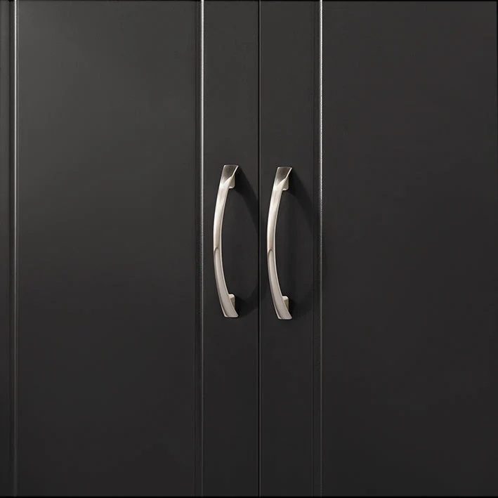 SoBuy | Hängeschrank mit 2 Türen | Wandschrank | Schwarz | FRG231-L-SCH